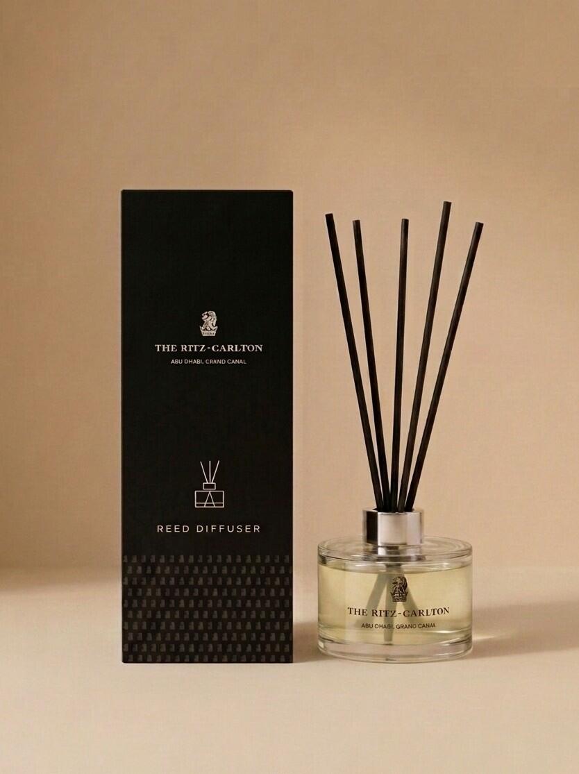 Ritz Carlton hotel reed diffuser — luxury white label fragrance collaboration Dubai